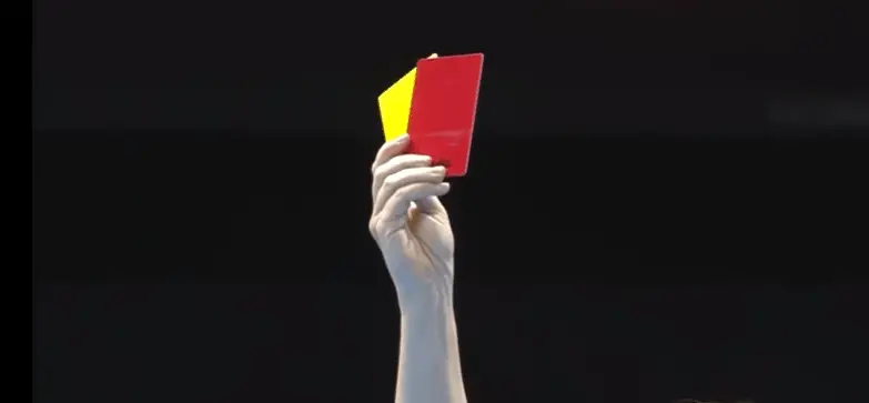 Table Tennis Red and Yellow Cards