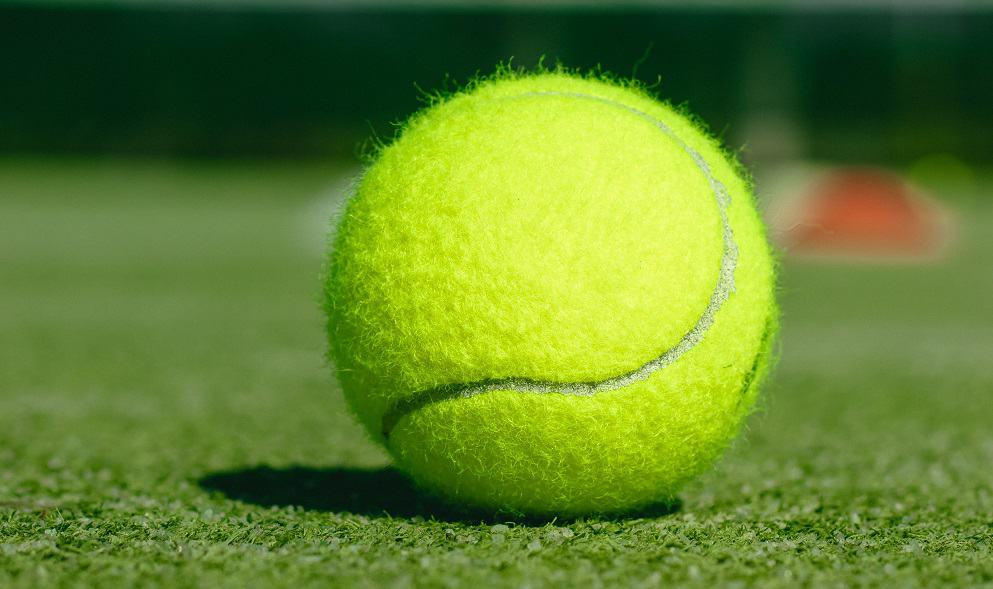 Tennis Balls While Serving